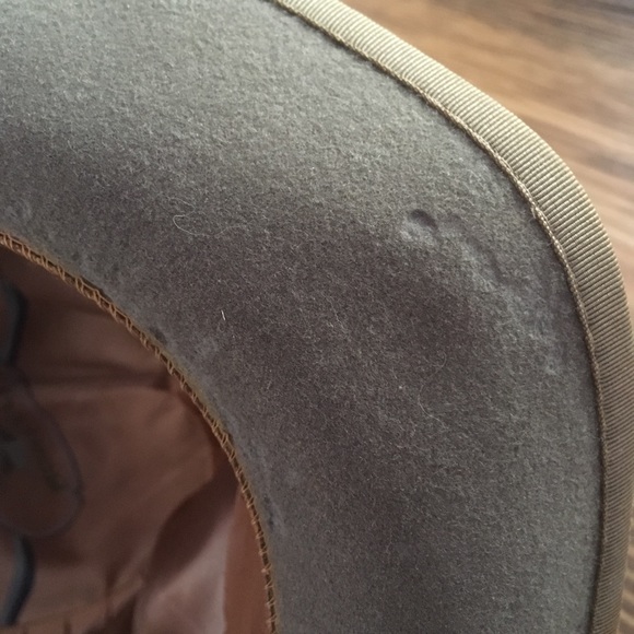 Vintage Morfelt 100% Wool Gray Bowler Derby Hat - Picture 8 of 8